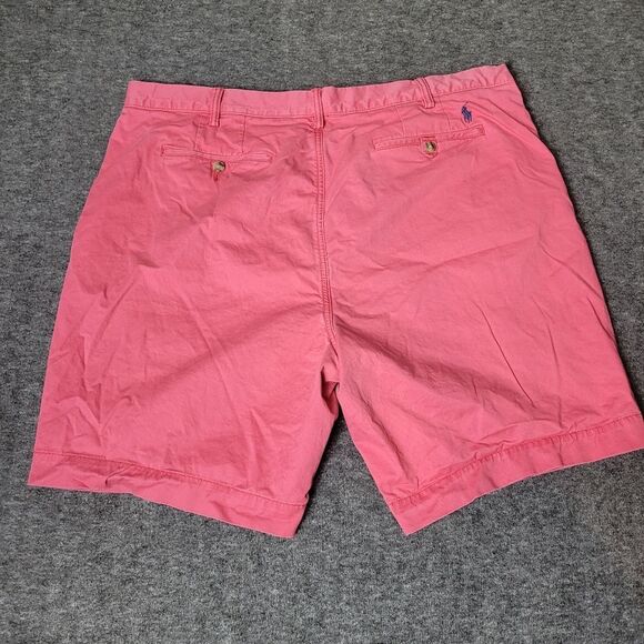 Polo Ralph Lauren Short Men’s Size 42 Red Chino Classic Fit Pony On Back Pocket - Picture 2 of 10